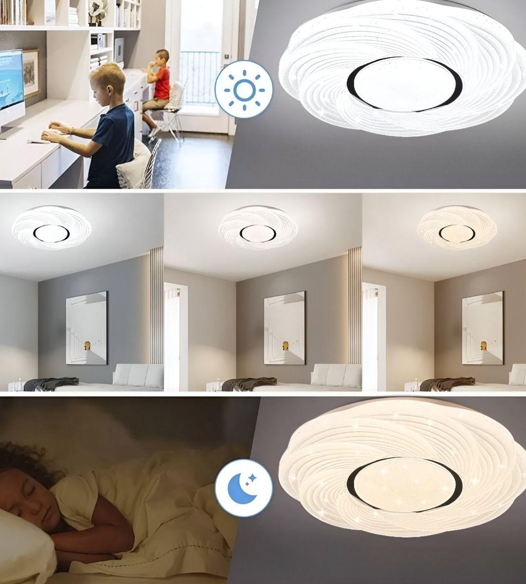 Lámpara Techo Decorativa Moderna Hogar Plafón Jhn-6