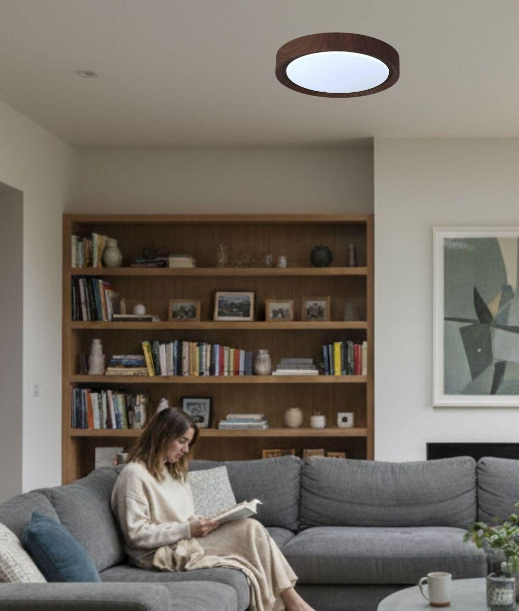 Lámpara Decorativa Techo Redonda LED Estilo Rústico Jhn-2