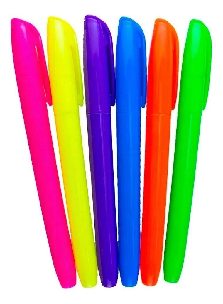 Set 4 Marcador Resaltador Fino Punta Redonda Precisión Jhn-2