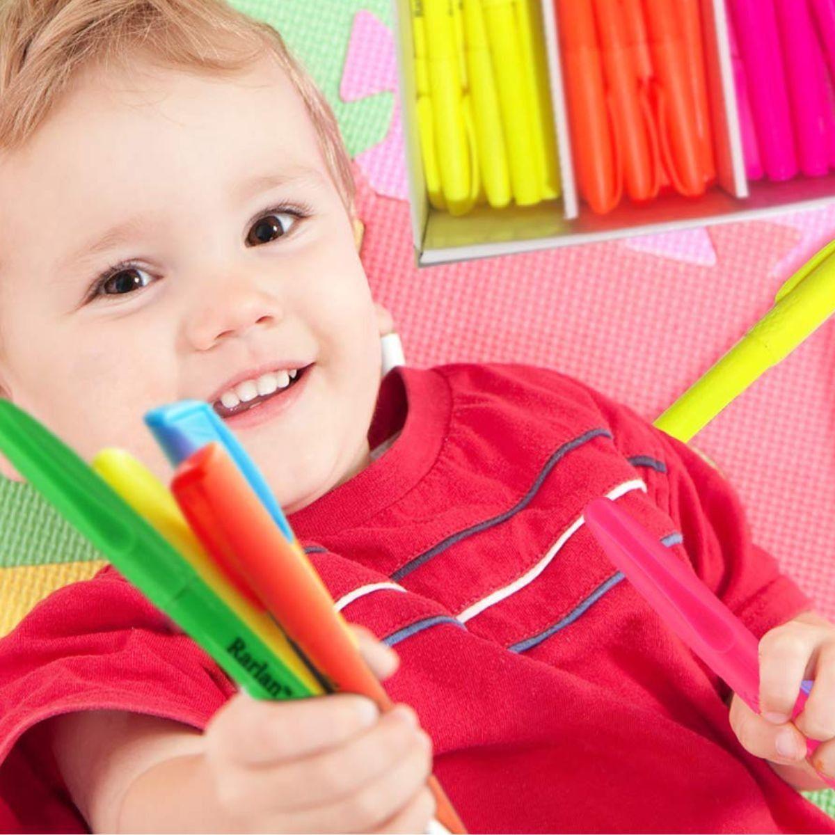 Set 4 Marcador Resaltador Fino Punta Redonda Precisión Jhn-4