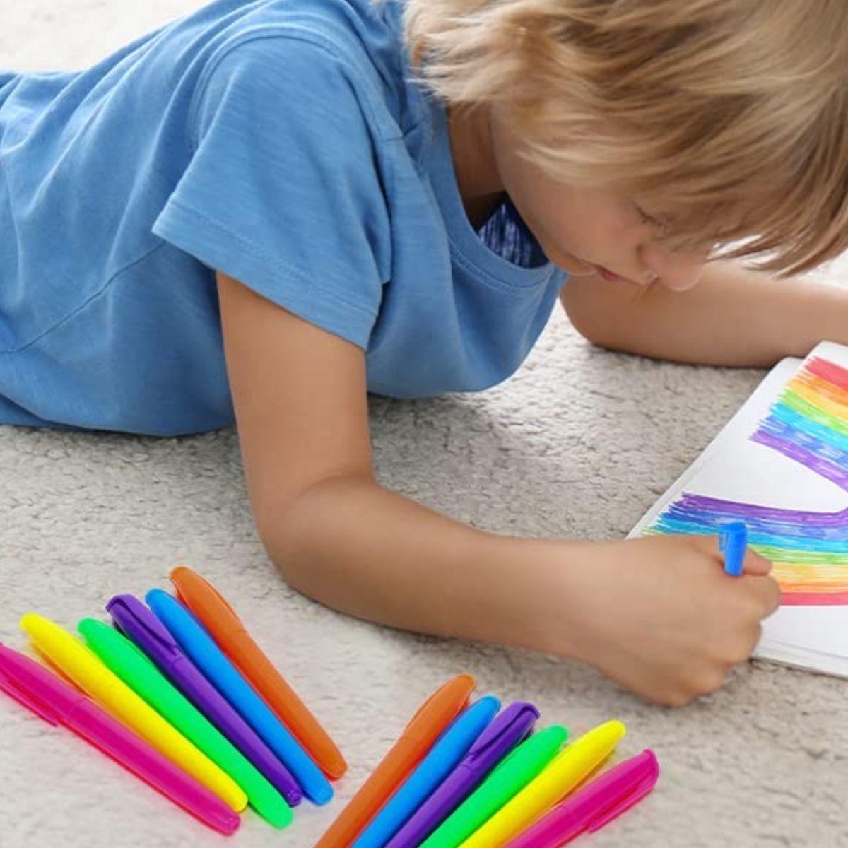 Set 4 Marcador Resaltador Fino Punta Redonda Precisión Jhn-6