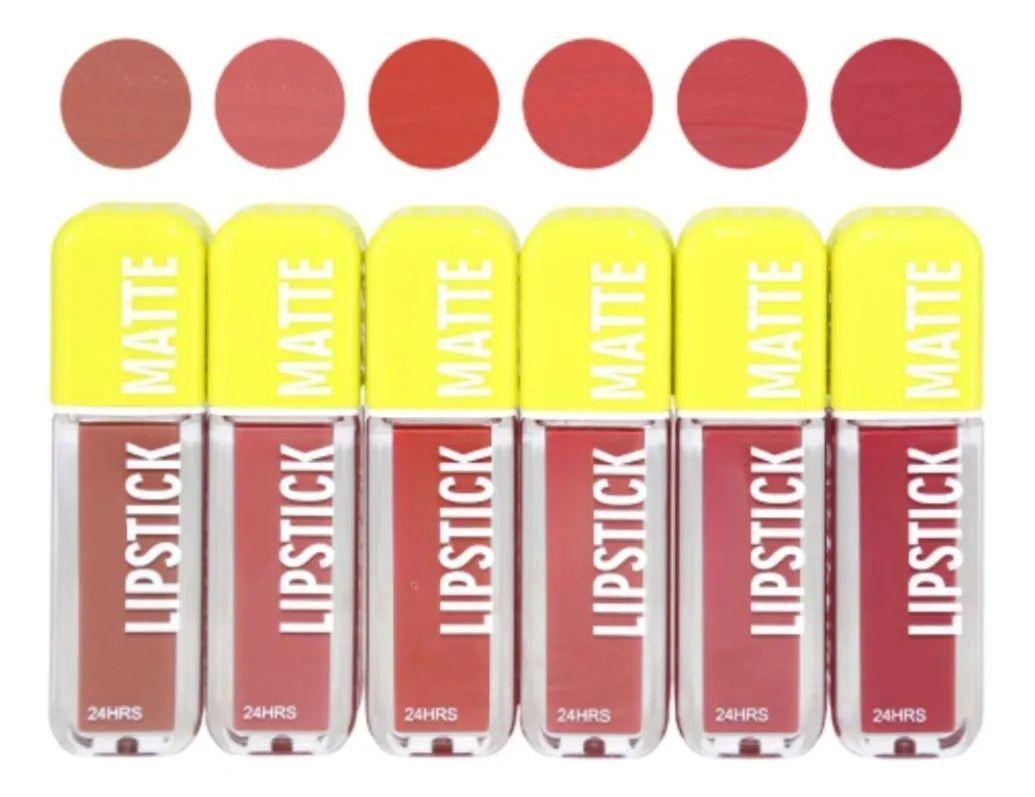 Paq 24 Labiales Líquidos Mate Duraderos Formato Max ALJ-2