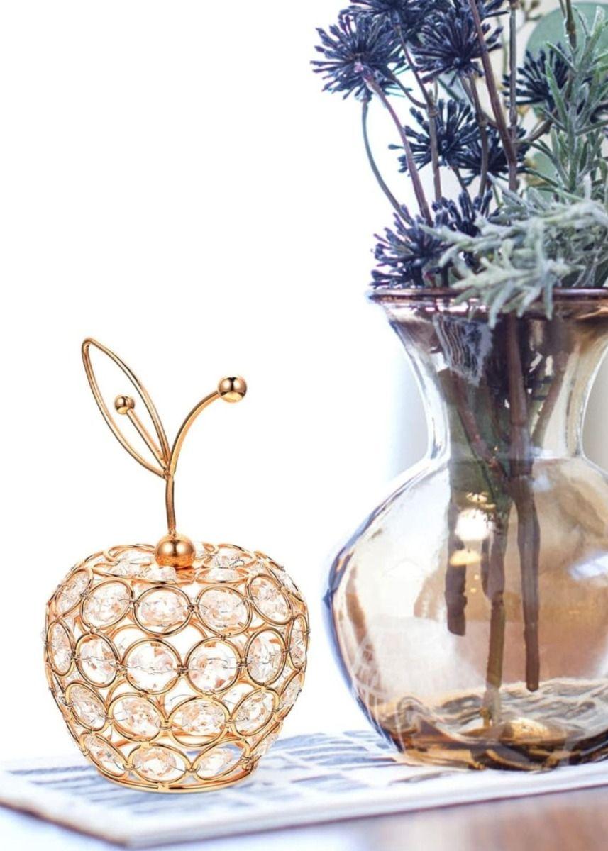 Figura Manzana Decorativa Adorno Elegante Centro Mesa Jhn-7
