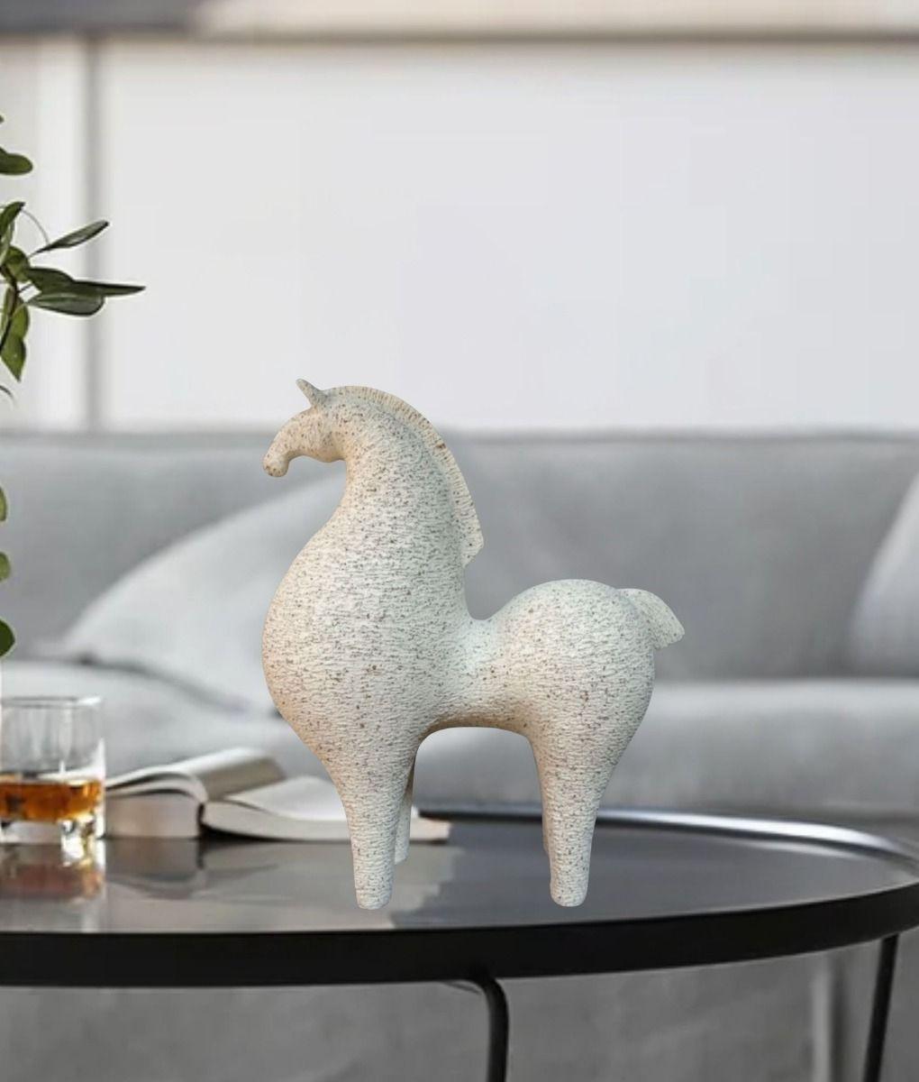 Estatua Decorativa Figura Estilizada Caballo Elegante Jhn-6