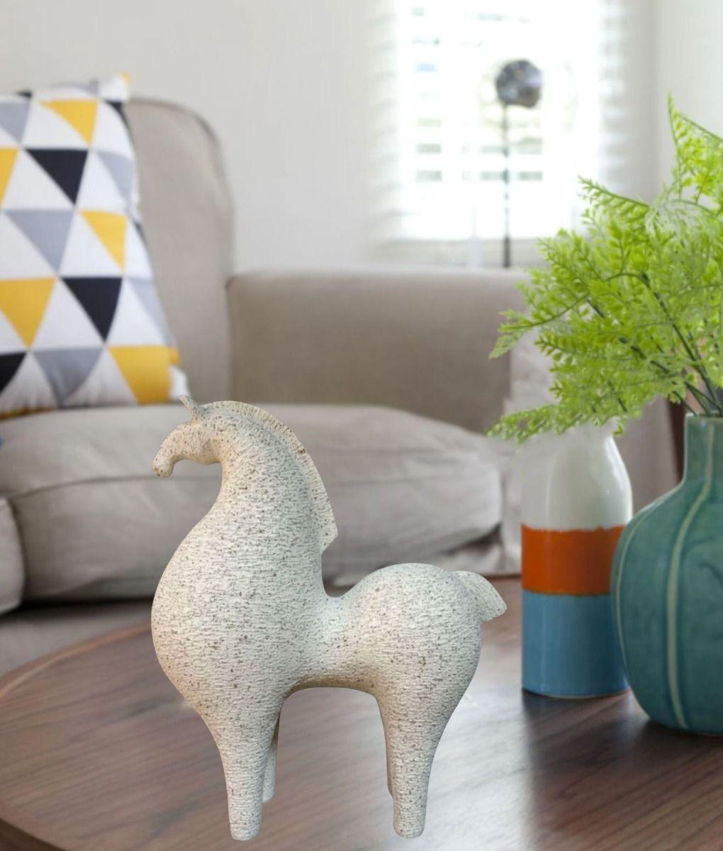 Estatua Decorativa Figura Estilizada Caballo Elegante Jhn-8