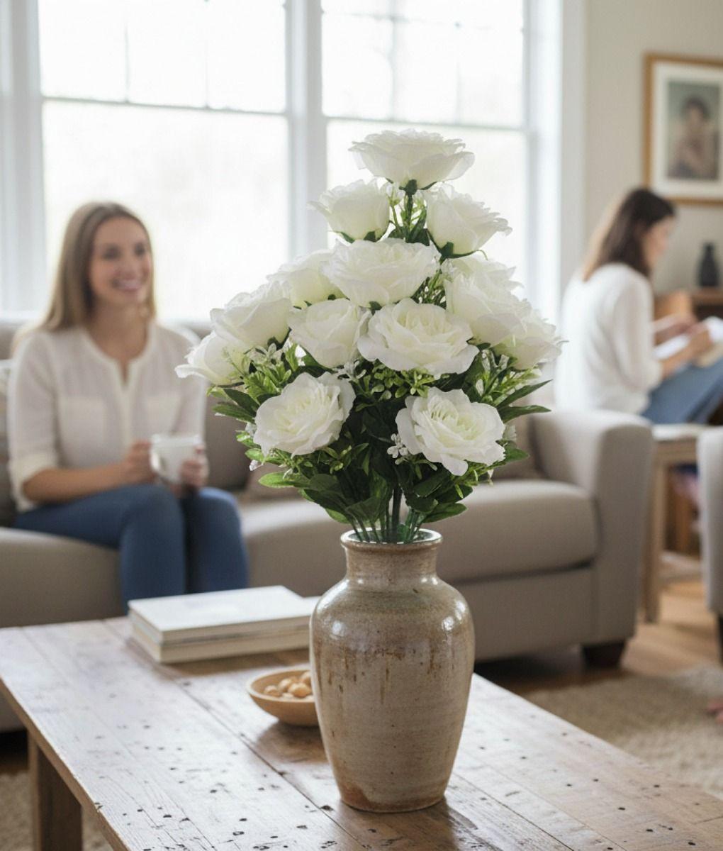 Flores Artificiales Ramo Floral Decorativo Adorno Jhn-4