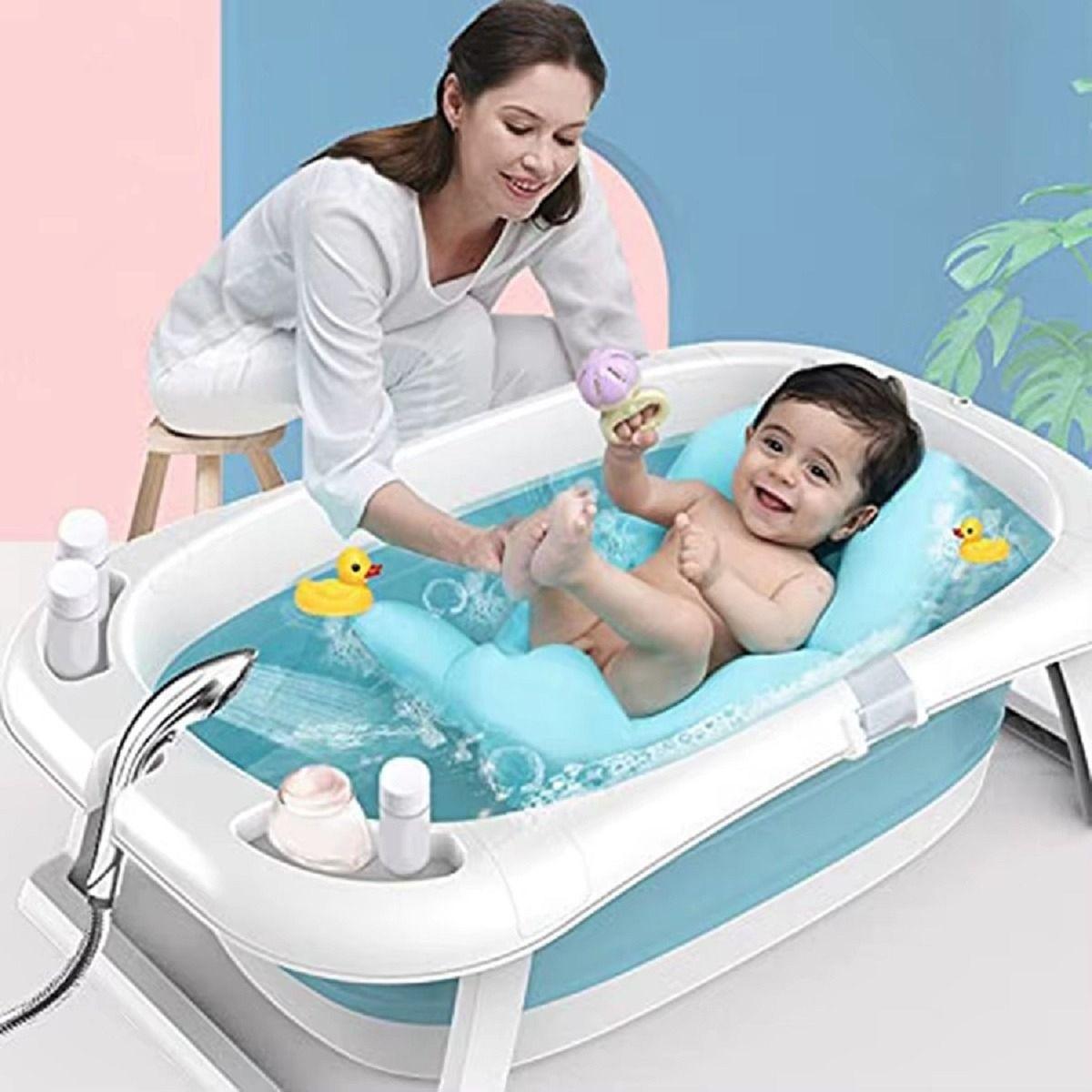 Almohada Cojin Apoyo Tina Baño Diseño Ballena Bebes Lau-8