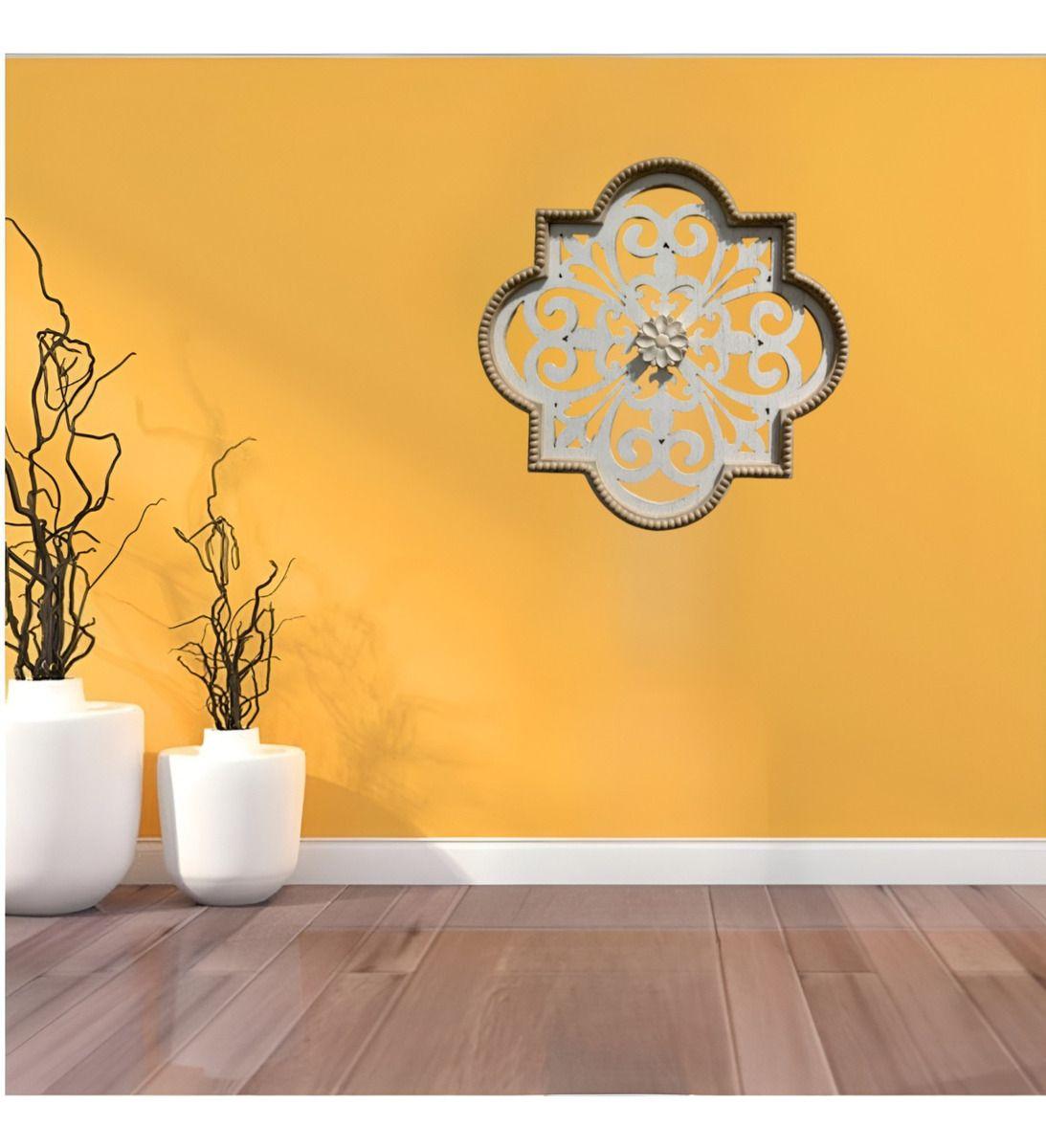 Decoración Pared Flores Huecas Escultura Vintage Jhn-4
