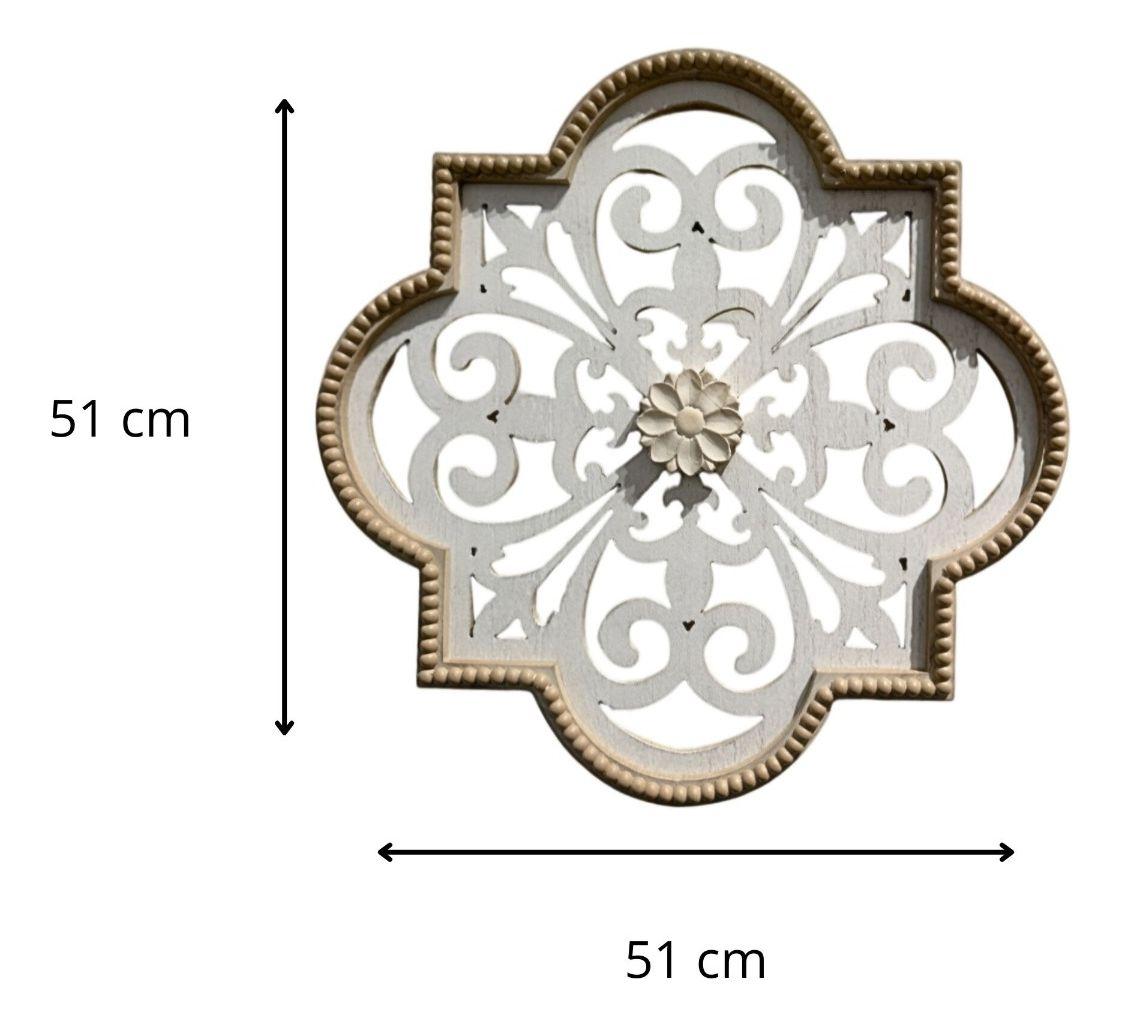 Decoración Pared Flores Huecas Escultura Vintage Jhn-9