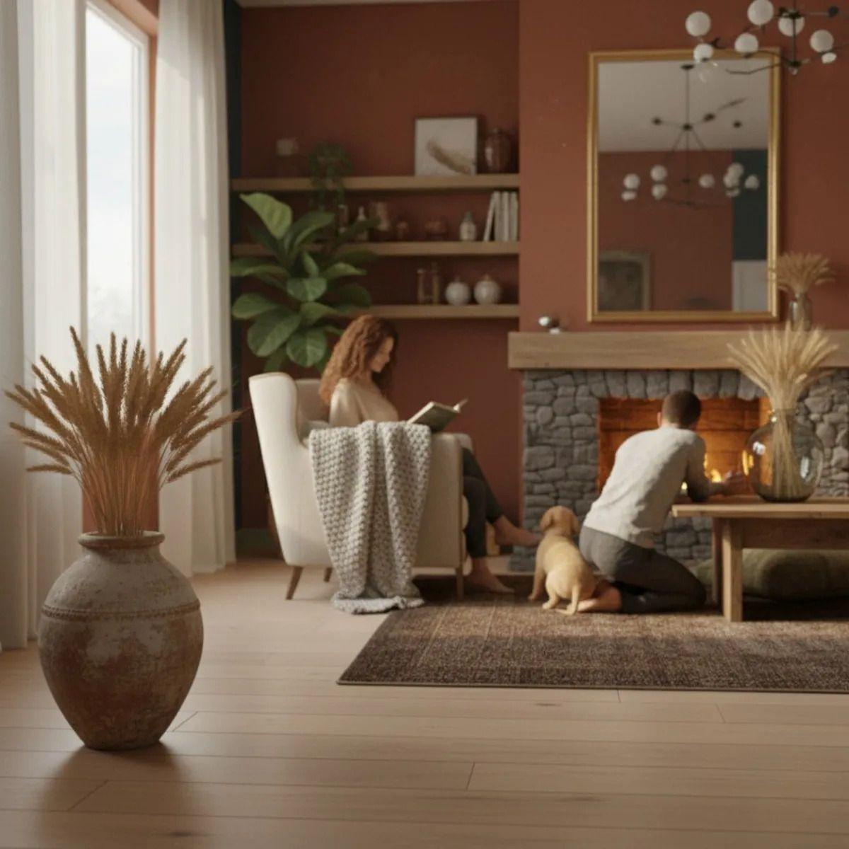 Ramo Espigas Secas Naturales Decoración Estilo Nórdico AJ-4