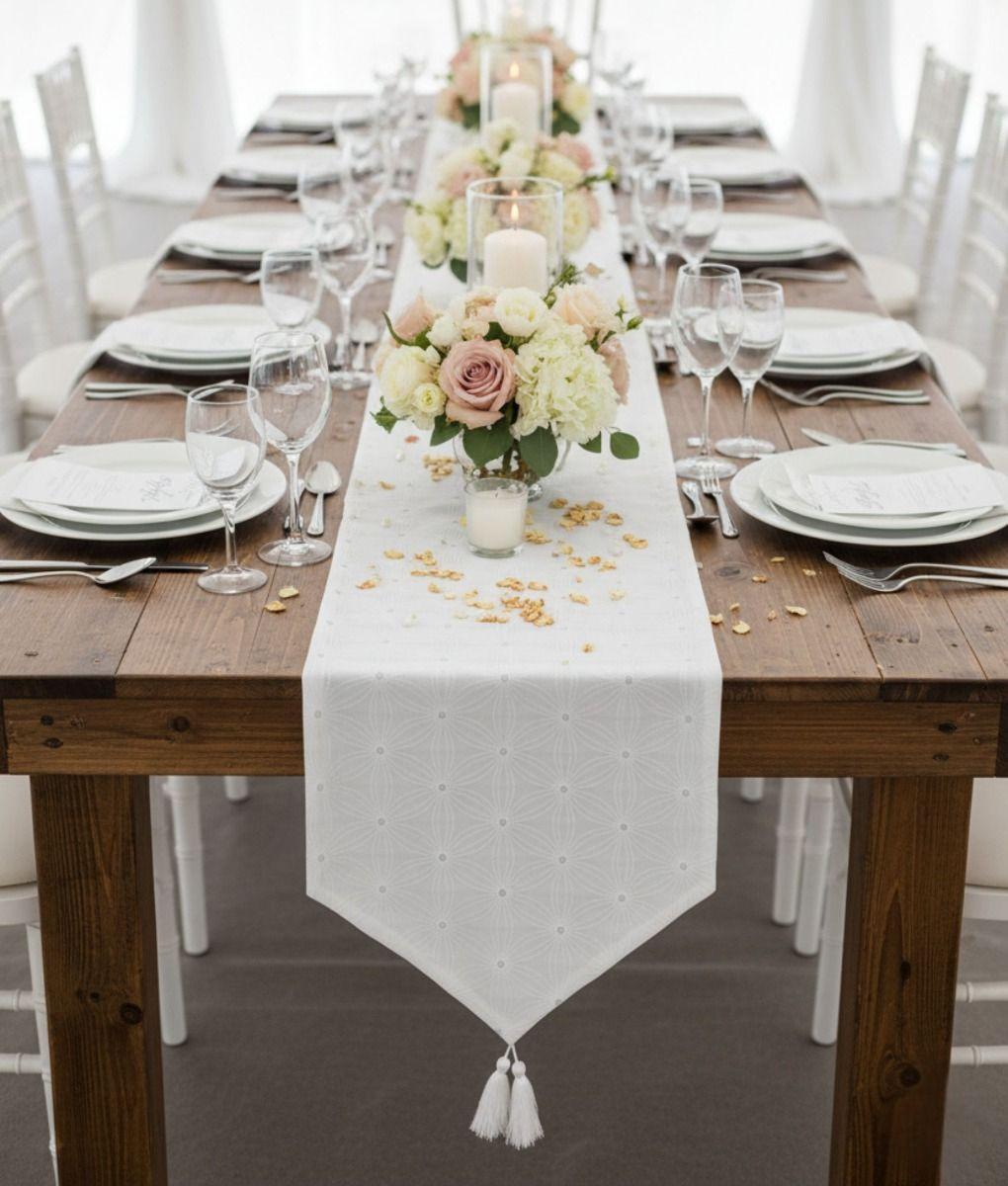 Camino Mesa Decorativo Estilo Nórdico Elegante Mantel Jhn-6