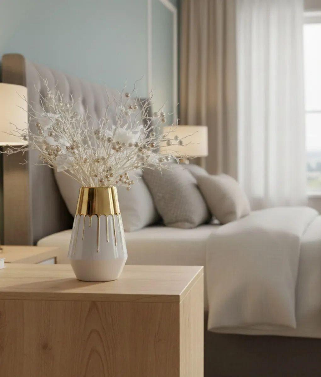 Florero Decorativo Jarrón Efecto Goteo Estilo Moderno Jhn-8