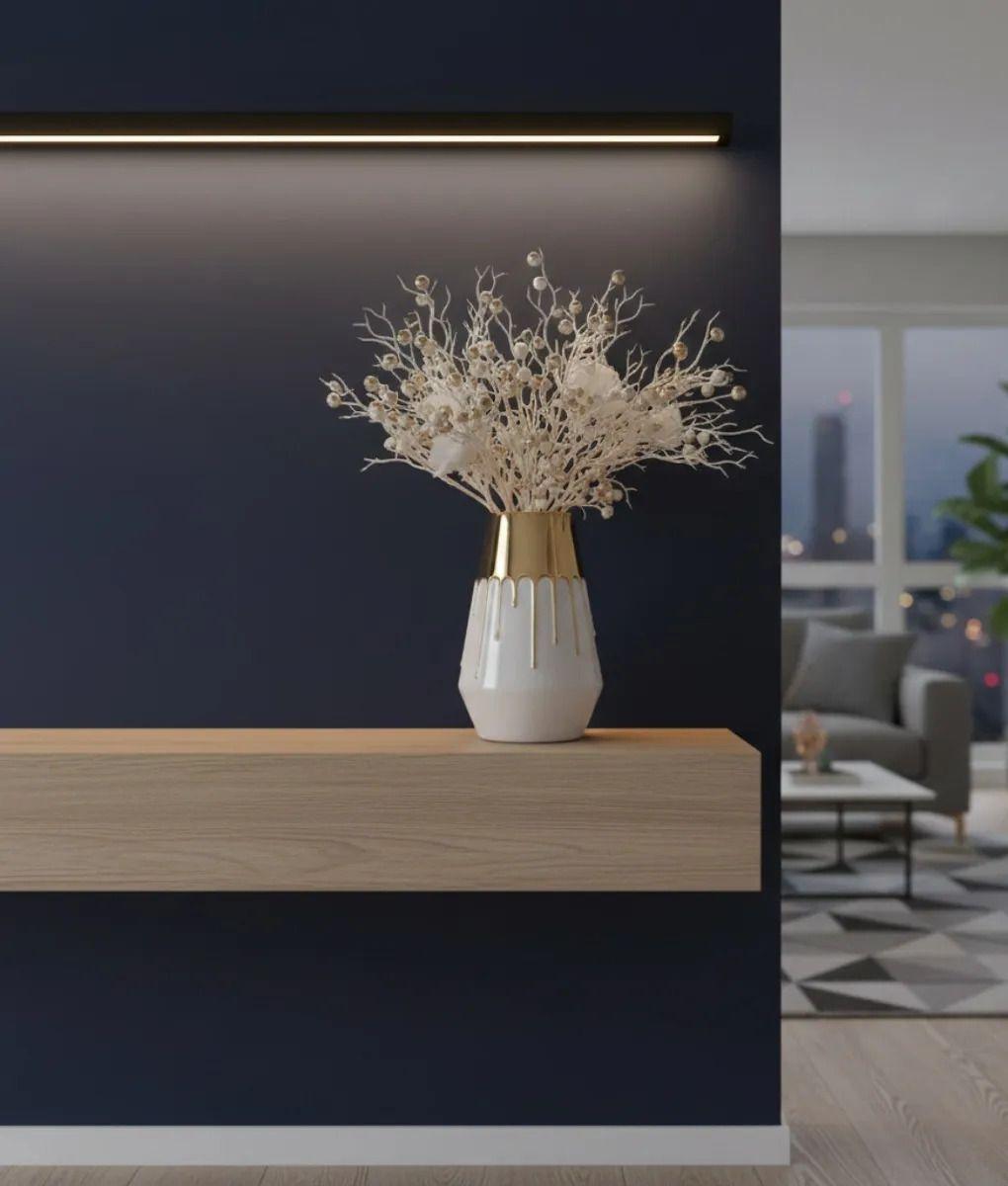 Florero Decorativo Jarrón Efecto Goteo Estilo Moderno Jhn-9