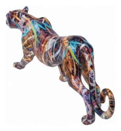 Estatura Decorativa Pantera Graffiti Escultura Urbana Jhn-2