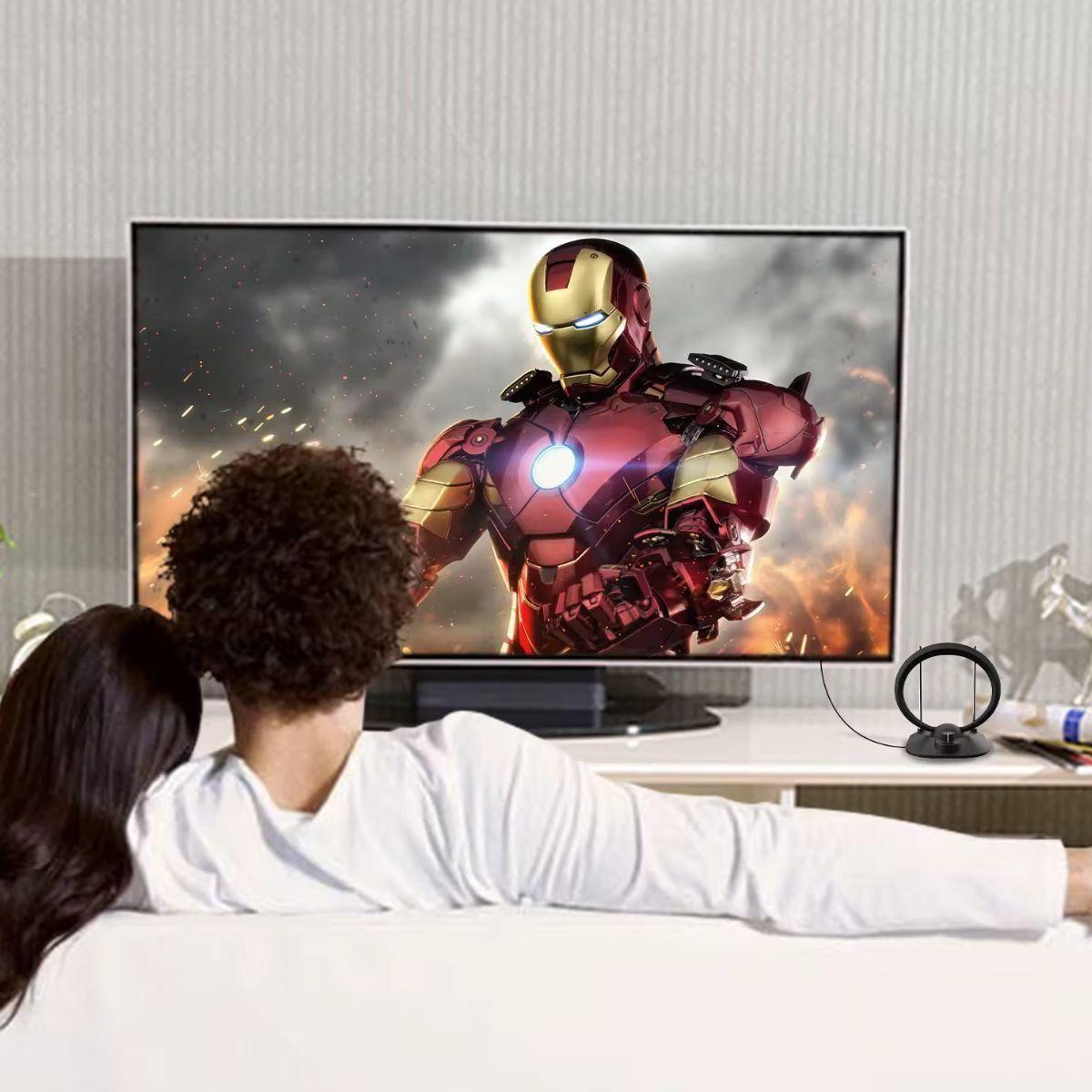 ANTENA TV HD INTERIORES OREJAS DE CONEJO UHF/VHF LAU-2