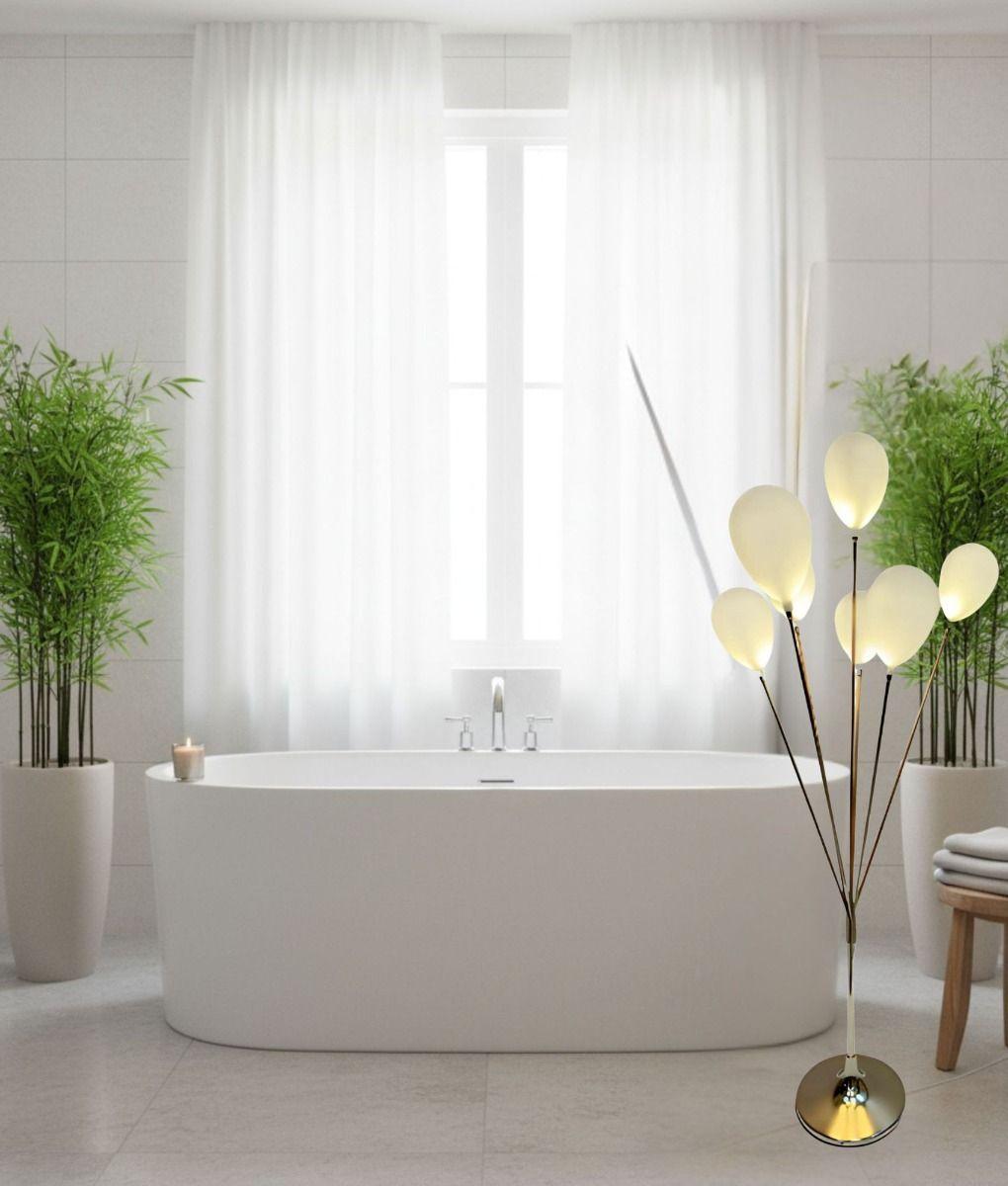 Lámpara Decorativa Pie Diseño Globos Pedestal Hogar Jhn-9