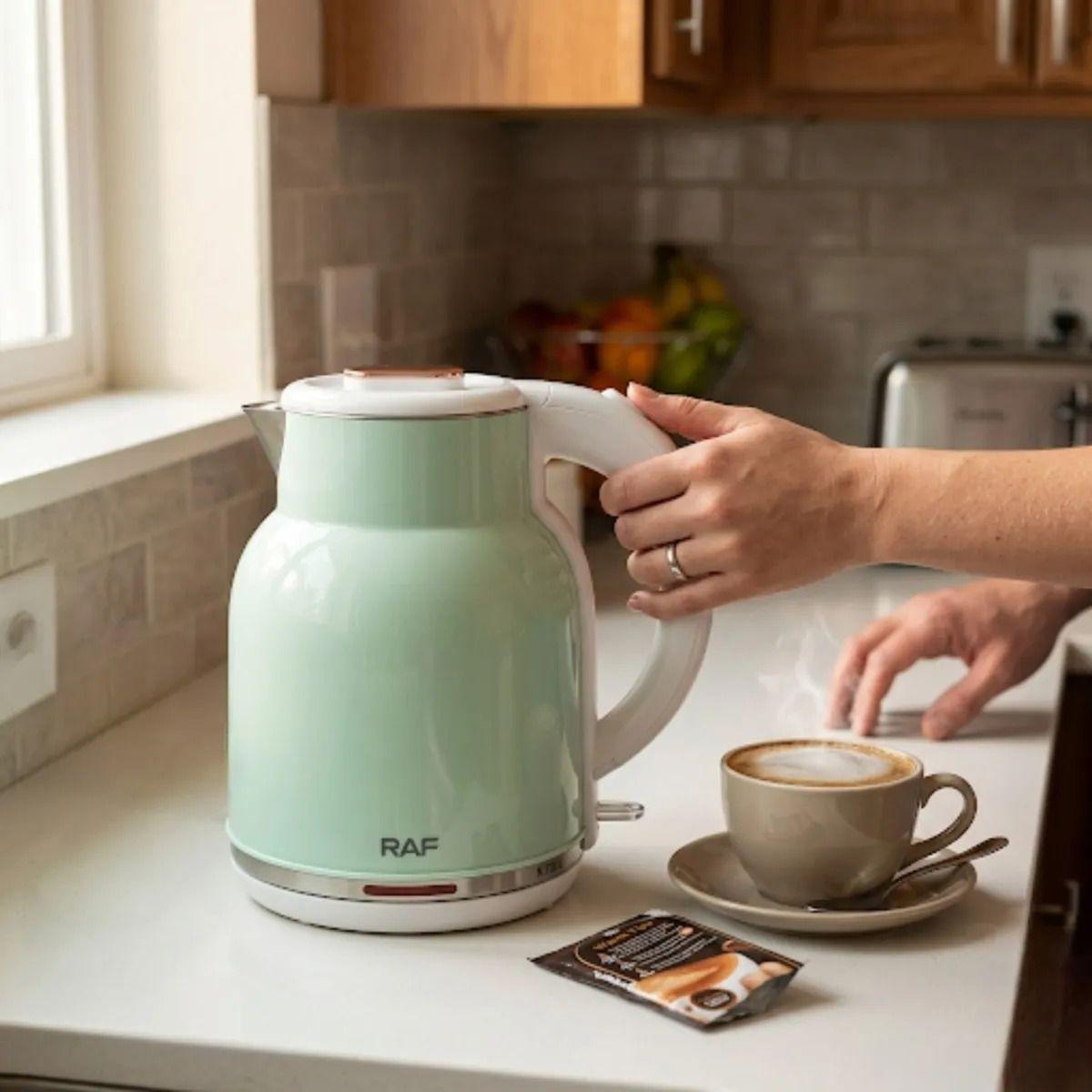 Hervidor Agua Base Giratoria Té Café Estilo Clásico ALJ-8