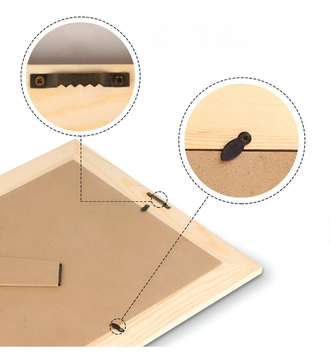 Set de 3 Marco Fotos Hojas Eucalipto Mesa Pared Vertical Jhn-2