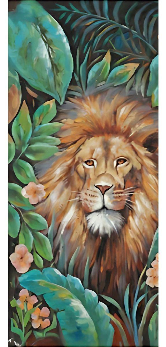 Cuadro Decorativo Adorno Pared León Jungla Hogar Jhn-9