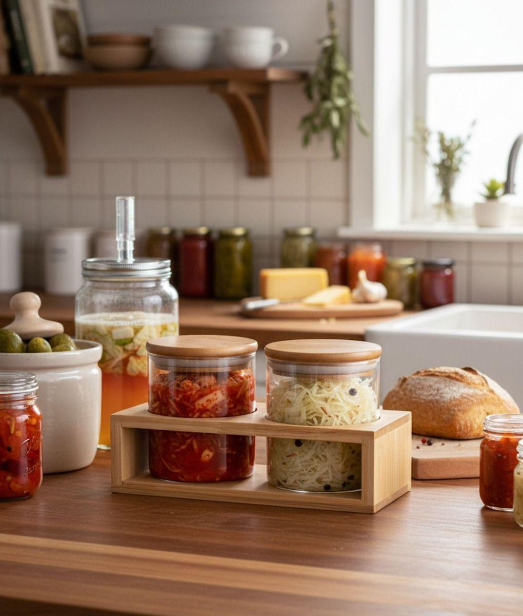 Frasco Almacenamiento Moderno Contenedor Organización Jhn-8