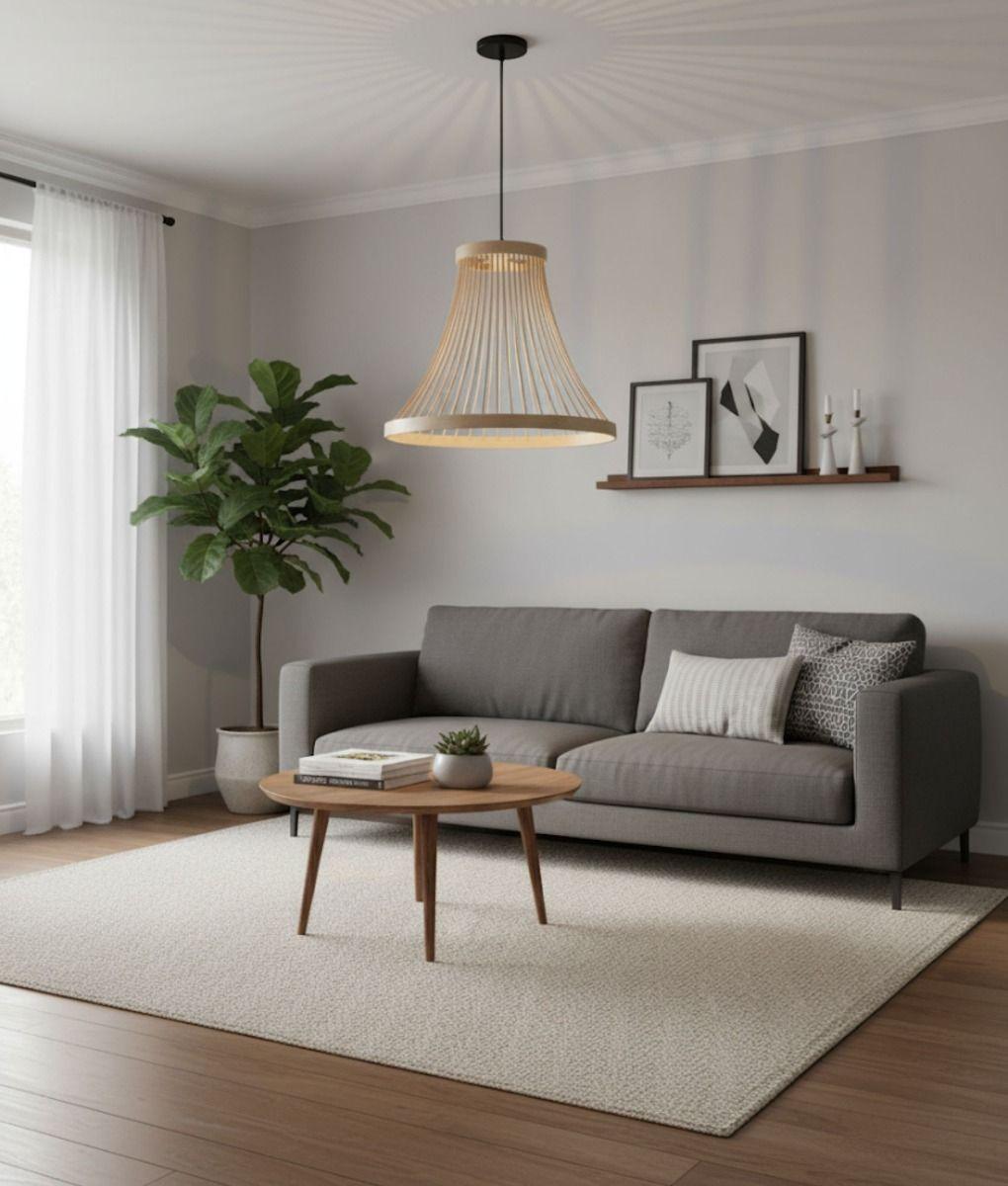 Lámpara Colgante Decorativa Cónica Diseño Estructural Jhn-7