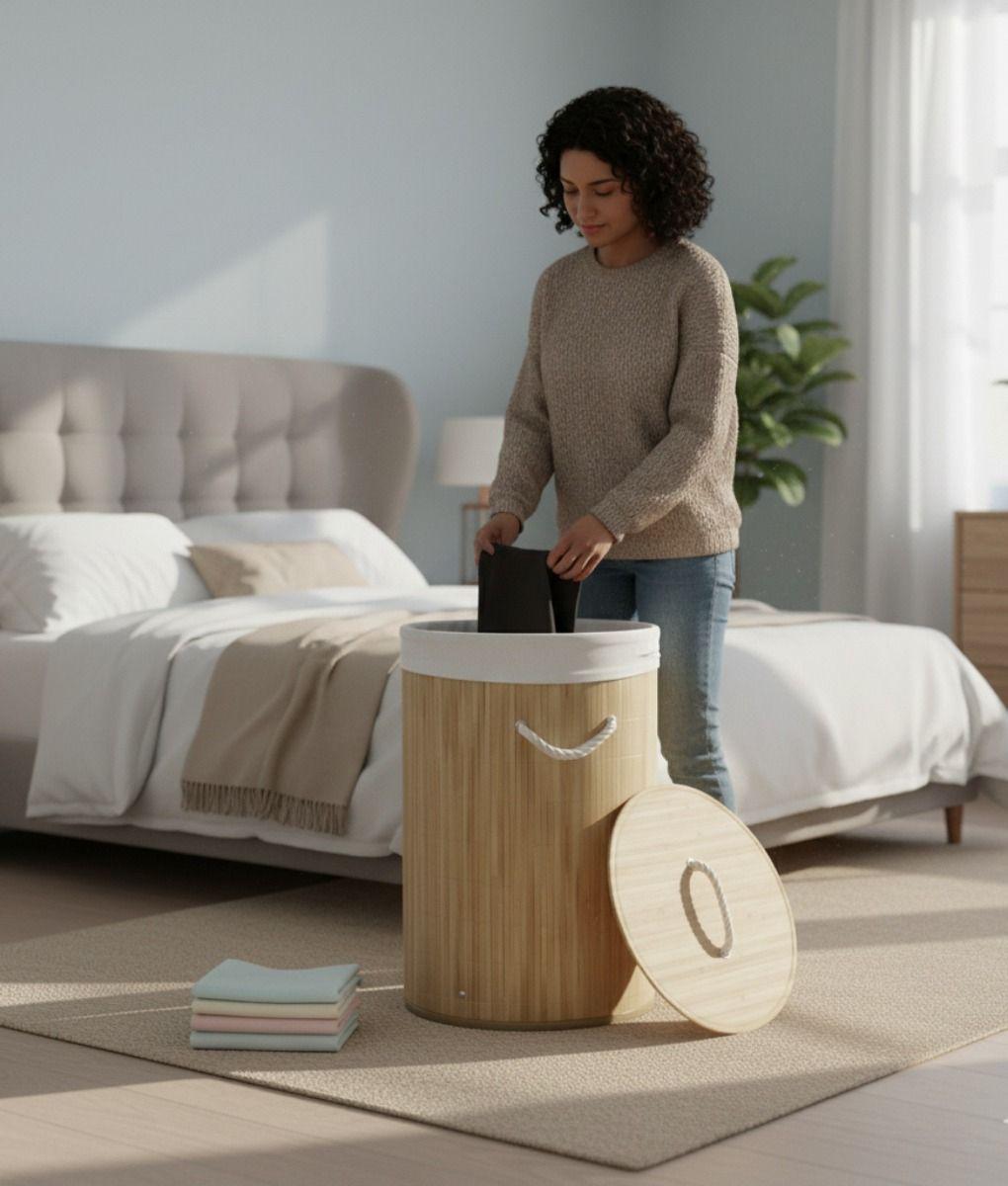 Canasto Organizador Almacenamiento Cesto Estilo Natural Jhn-2