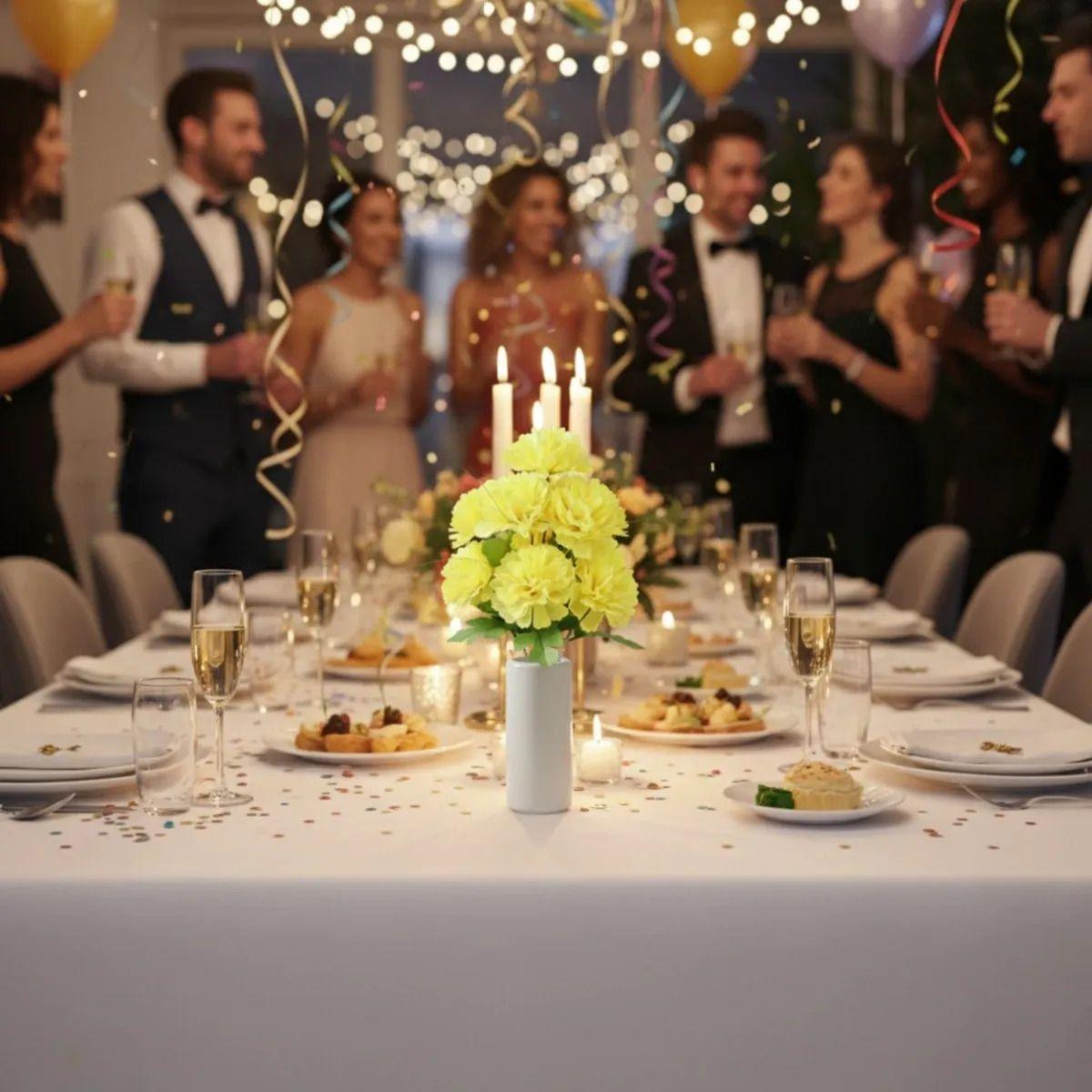 Set 3 Ramo Floral Artificial Decorativo Hogar Adorno Jhn-2