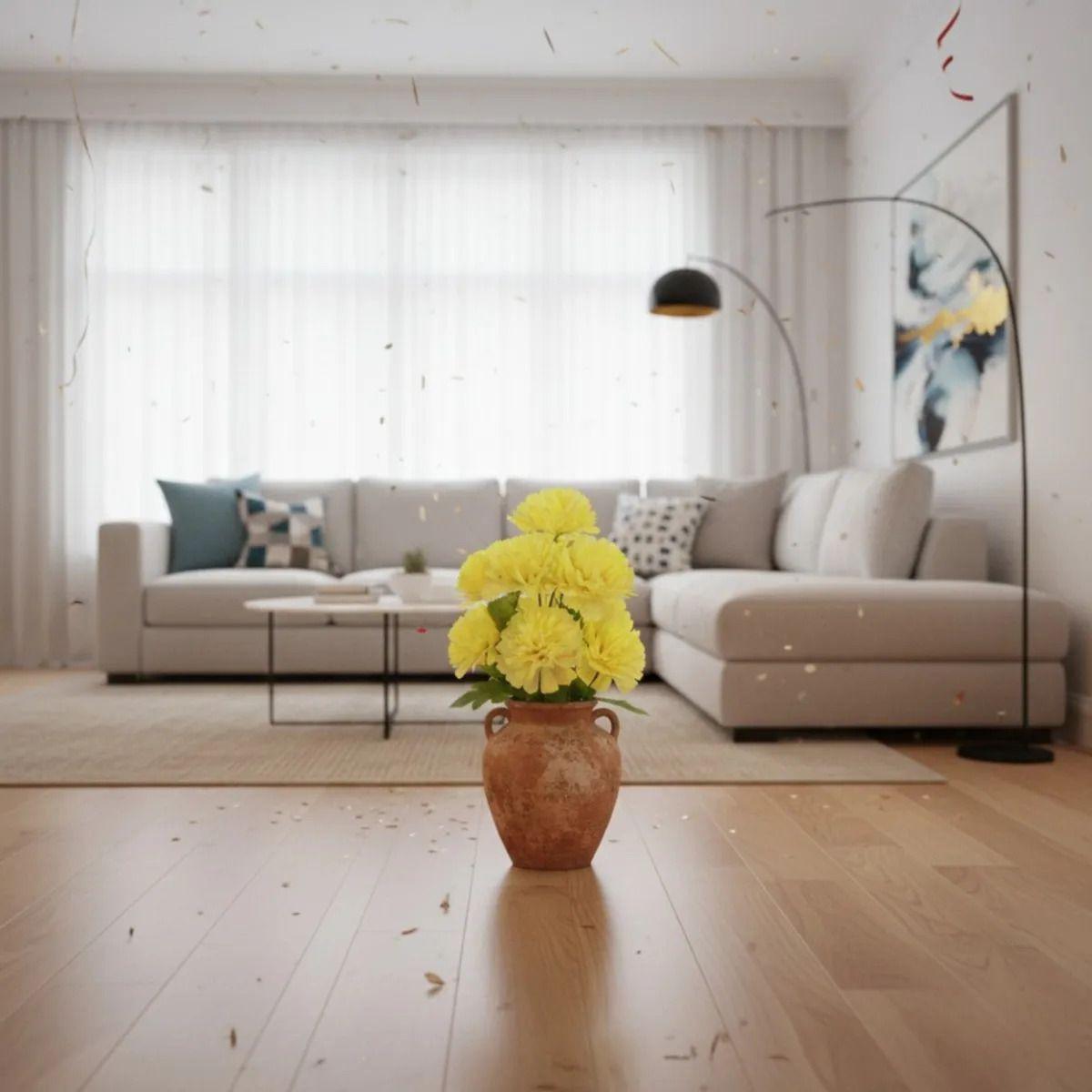 Set 3 Ramo Floral Artificial Decorativo Hogar Adorno Jhn-5