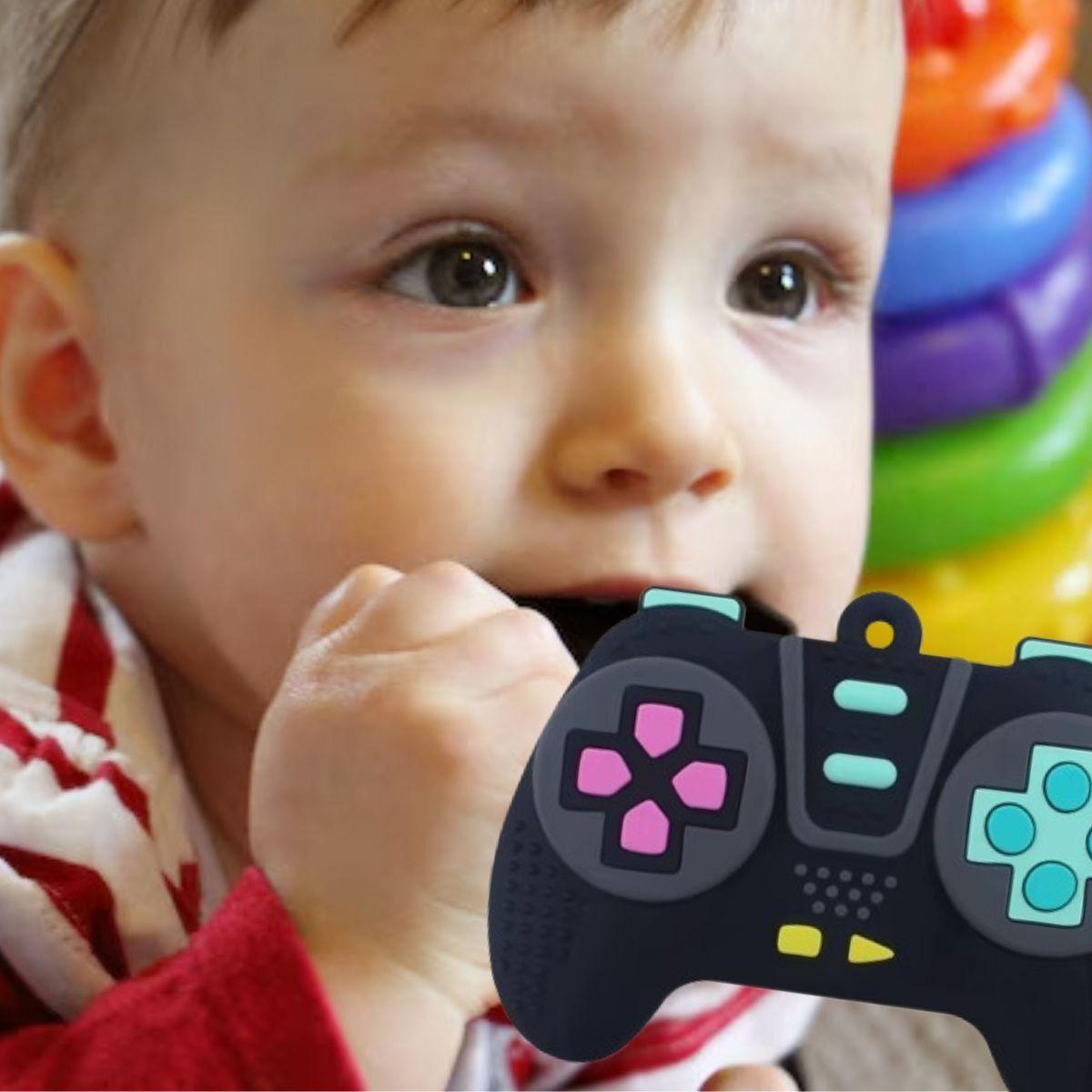 SET 3 MORDEDORES FORMA DE CONTRO SUAVE RASCA ENCIA BEBE LAU-1