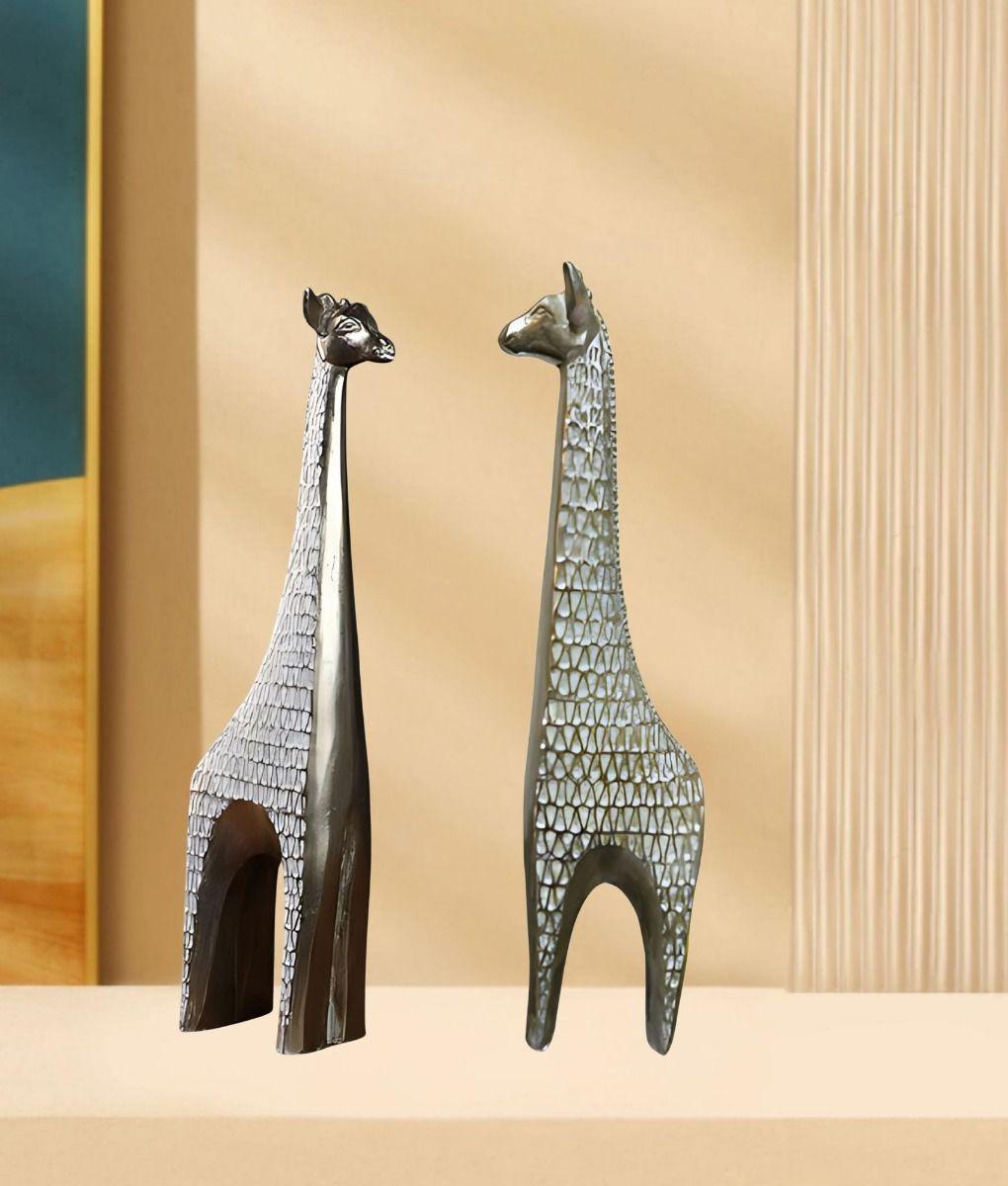 Figura Decorativa Jirafa Adorno Estatua Hogar Jhn-6