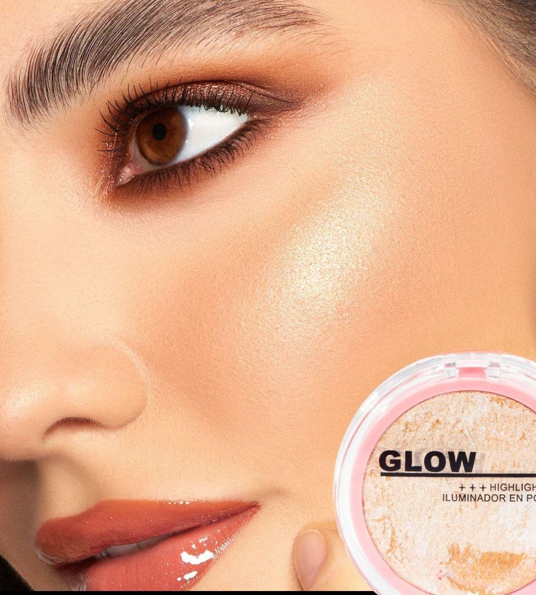 Set 2 Iluminador Polvo Rostro Brillo Sutil Luminosidad Jhn-8