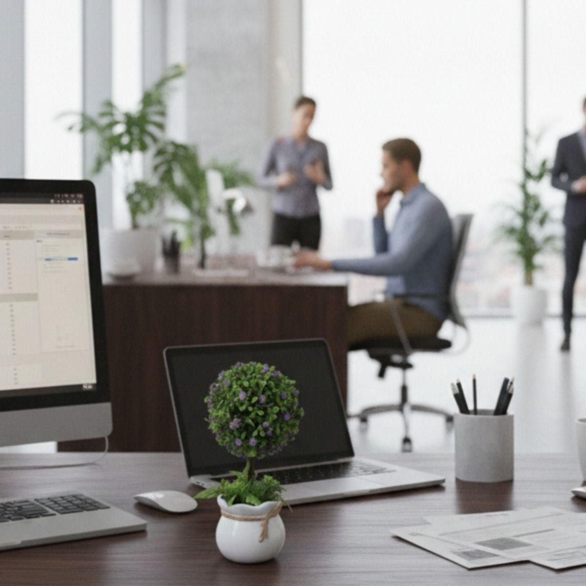 Planta Artificial Decorativa Arreglo Topiario Ornamental Jhn-3