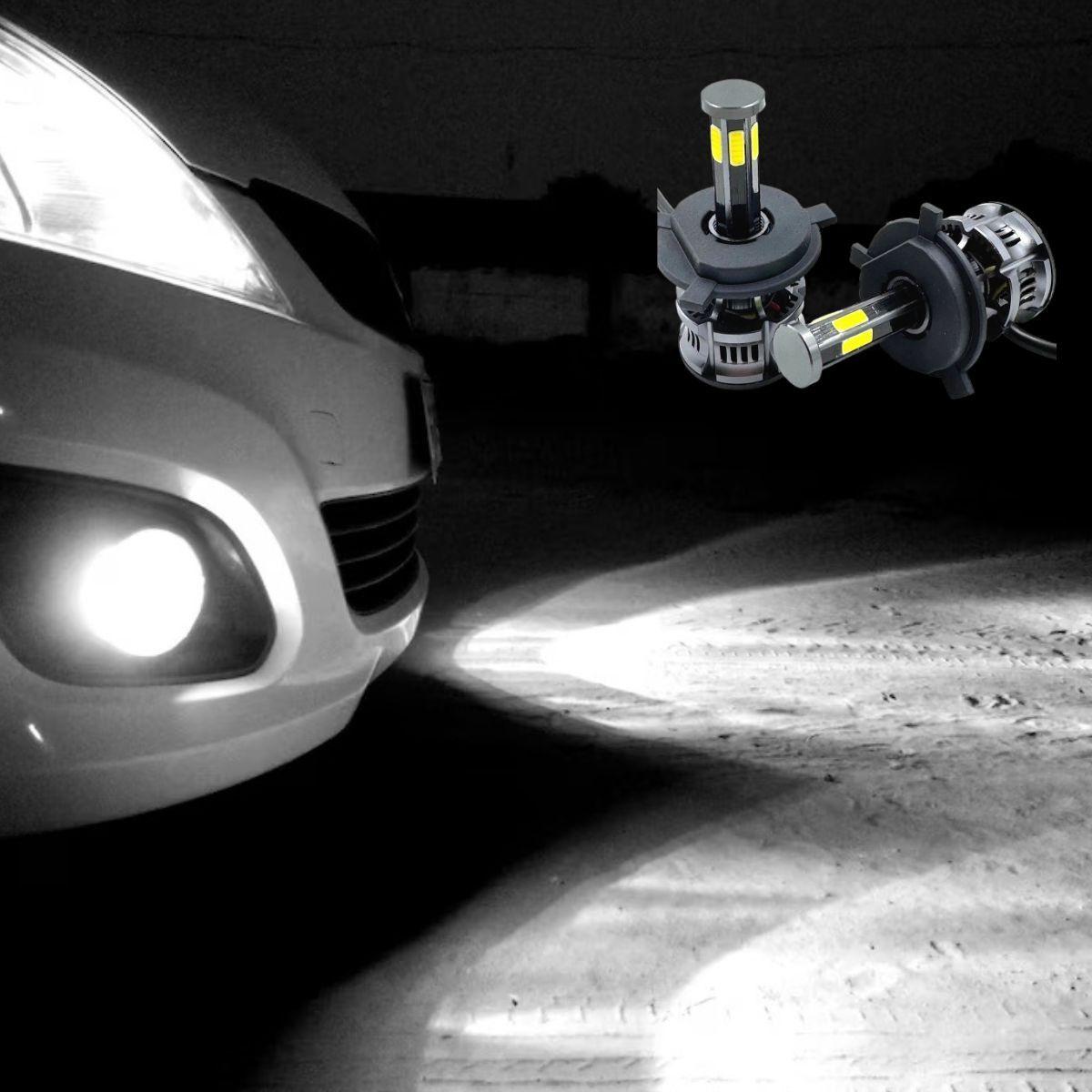 Luces Turbo LED H4 Faro Alto Rendimiento Vehículos Jhn-3