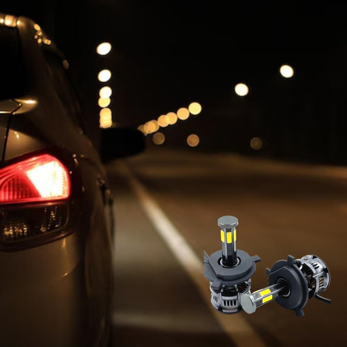 Luces Turbo LED H4 Faro Alto Rendimiento Vehículos Jhn-6