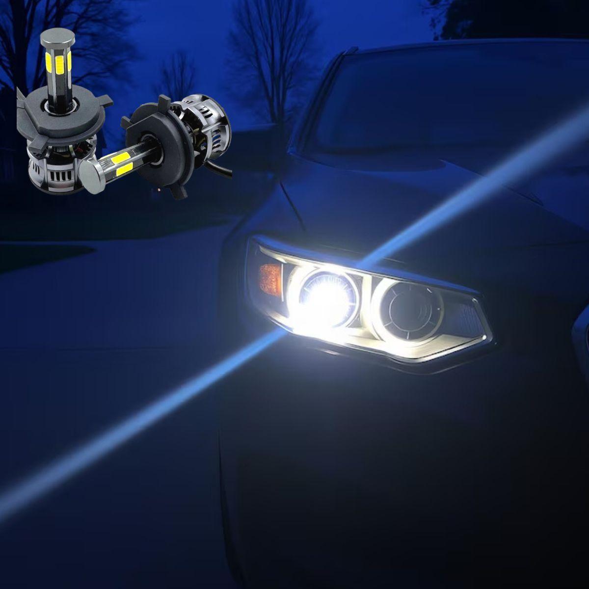 Luces Turbo LED H4 Faro Alto Rendimiento Vehículos Jhn-8