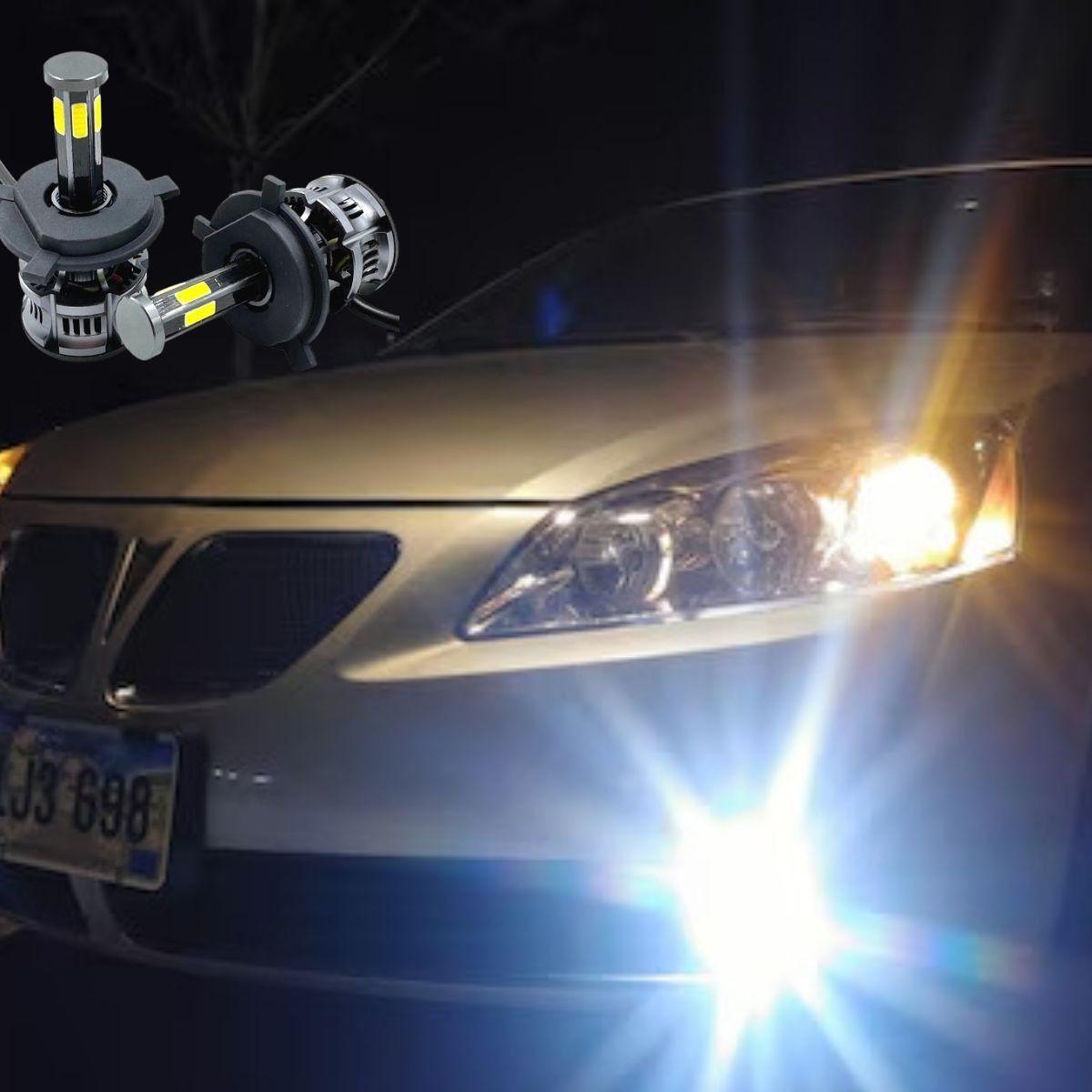 Luces Turbo LED H4 Faro Alto Rendimiento Vehículos Jhn-9