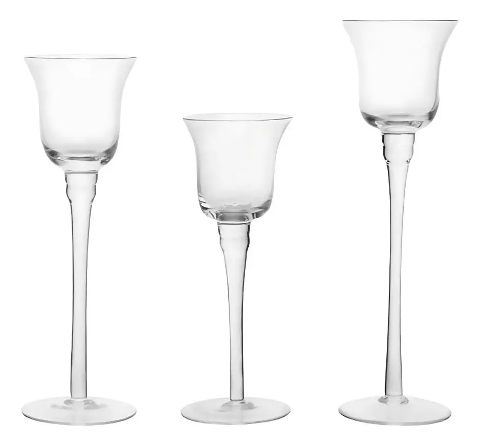 Set Portavelas Elegante Decoración Hogar Copa Mesas Jhn-0