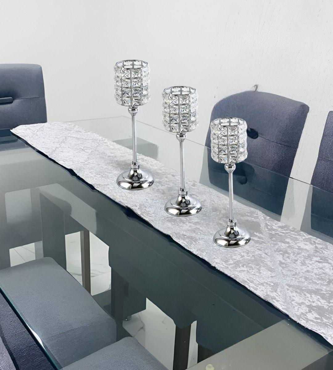 Portavelas Candelabro Decorativo Centro Mesa Pedestal Jhn-6