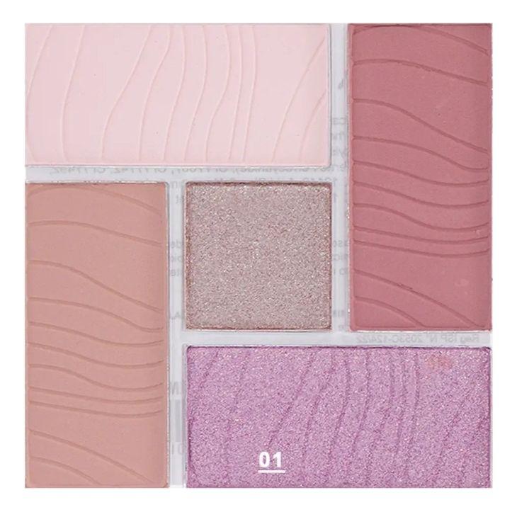 Set 2 Sombra Ojos Paleta 5 Tonos Vibrante Suave Duradera Jhn-7