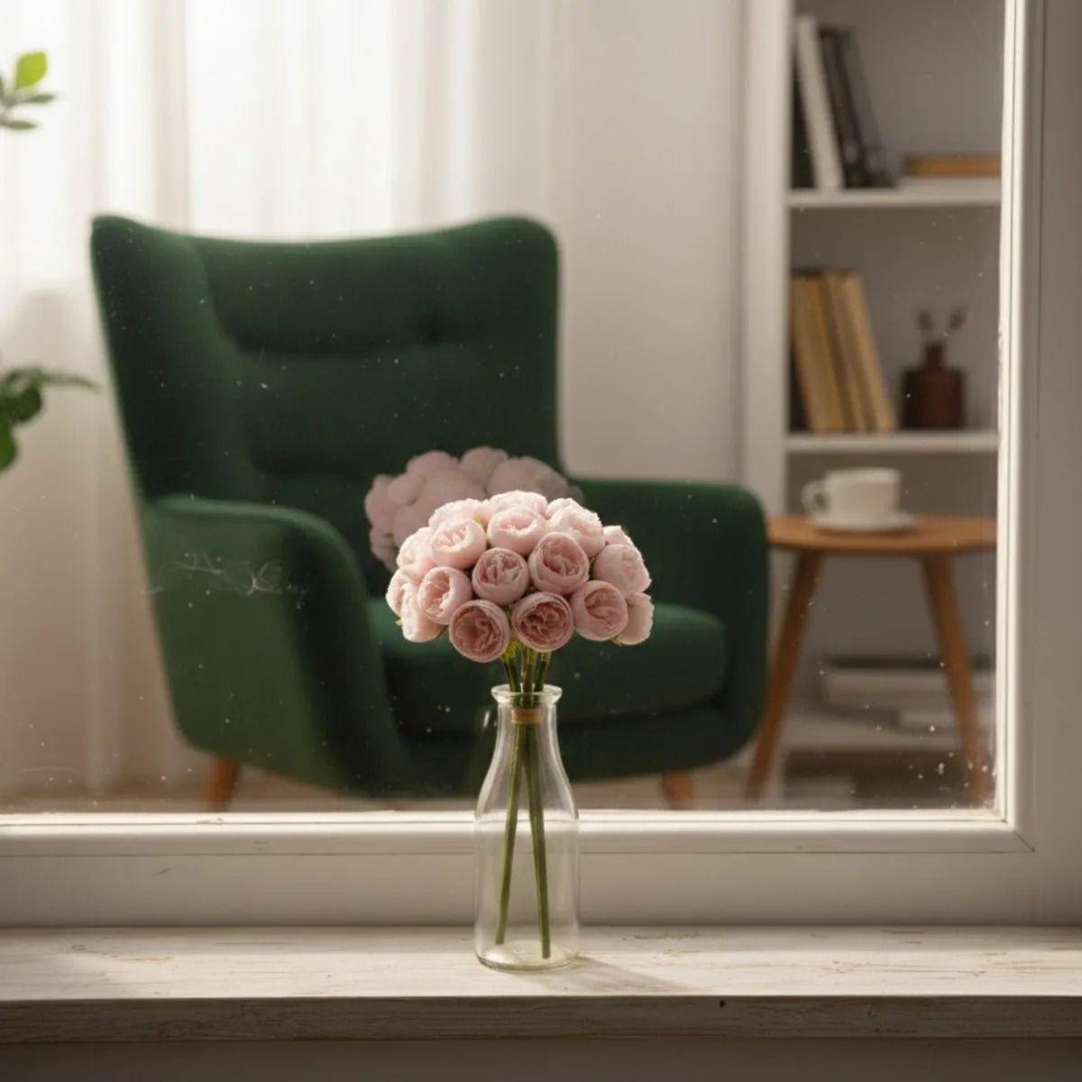 Set 2 Ramo Artificial Capullo Floral Adorno Decorativo Jhn-7