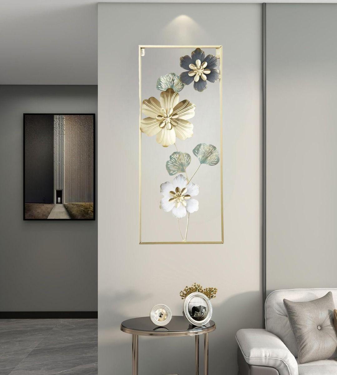 Decoración Pared Flores Cuadro Hogar Escultura Jhn-2