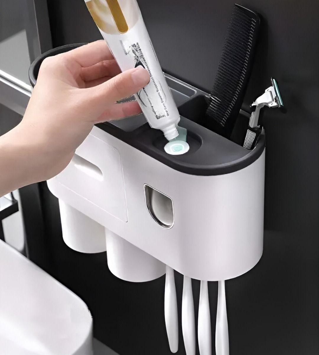 Soporte Cepillos Dientes Dispensador Pasta Organizador Jhn-3