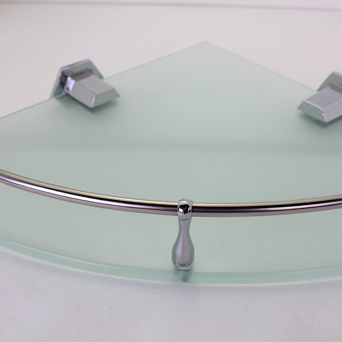 Estante Organizador Baño Doble Triangular Vidrio Jhn-2