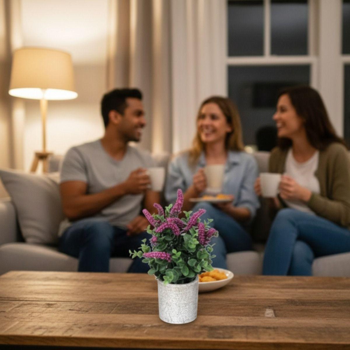 Set 2 Planta Decorativa Artificial Estilo Silvestre Jhn-3