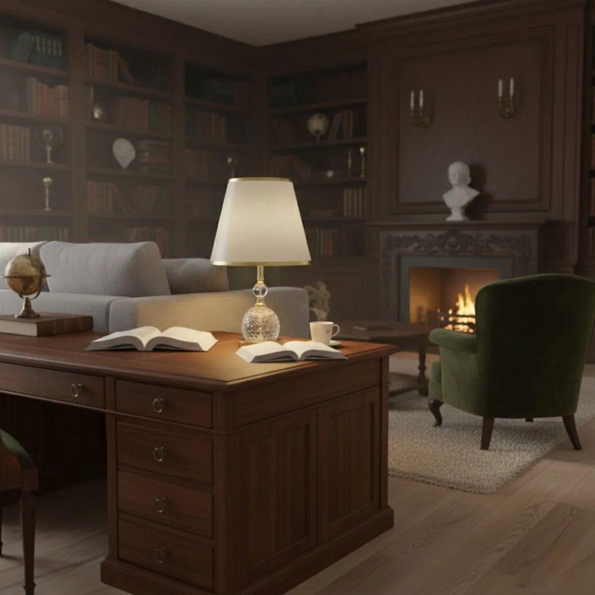 Lámpara Mesa Elegante Decorativa Diseño Clásico Hogar Jhn-4