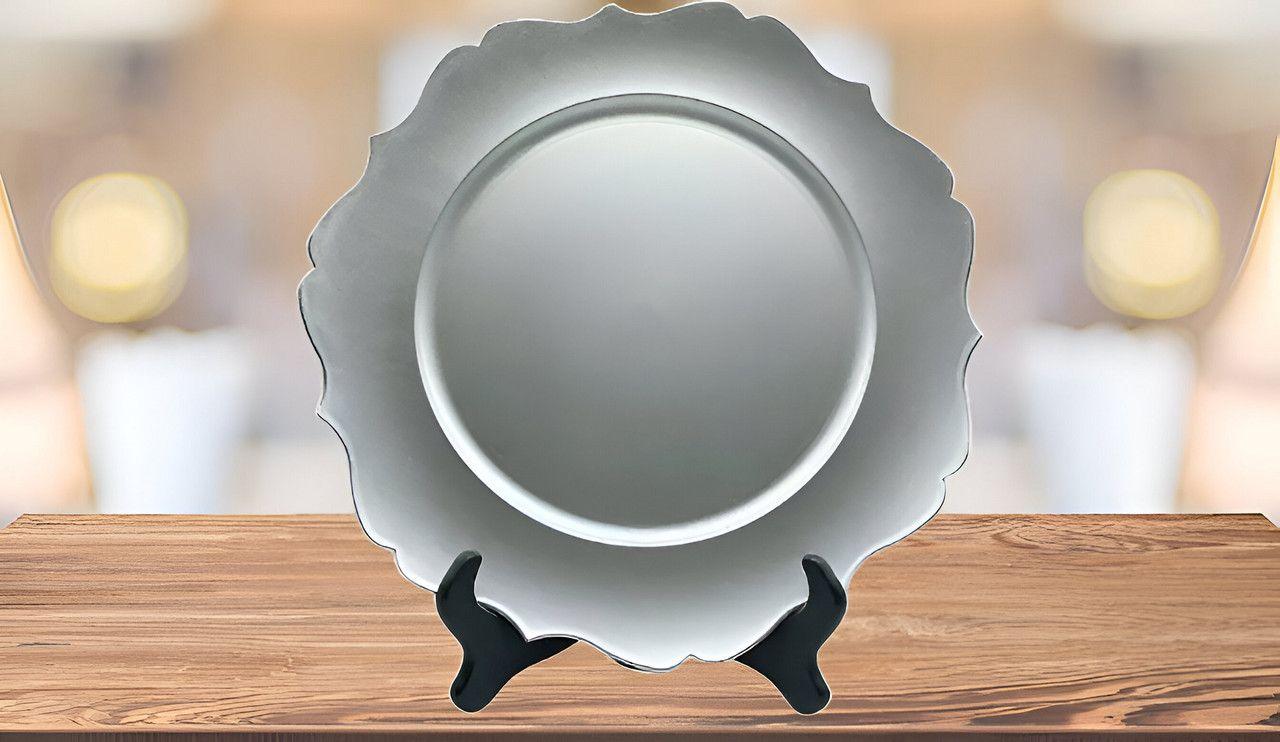 Set 2 Bandejas Plata Adorno Decoracion Eventos Fiestas Lau-5