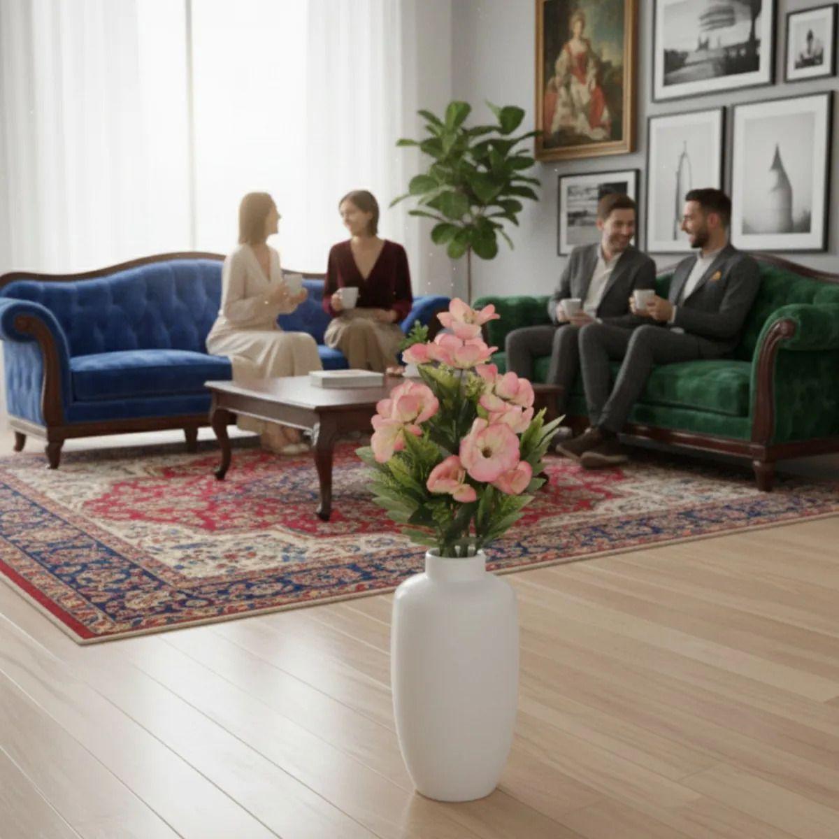 Ramo Flores Artificial Elegancia Floral Hogar Adorno Jhn-4