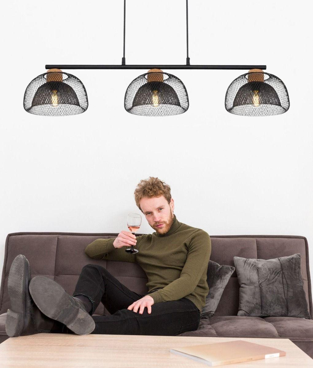 Lámpara Colgante Estilo Vintage Rústica Diseño Rejilla Jhn-3