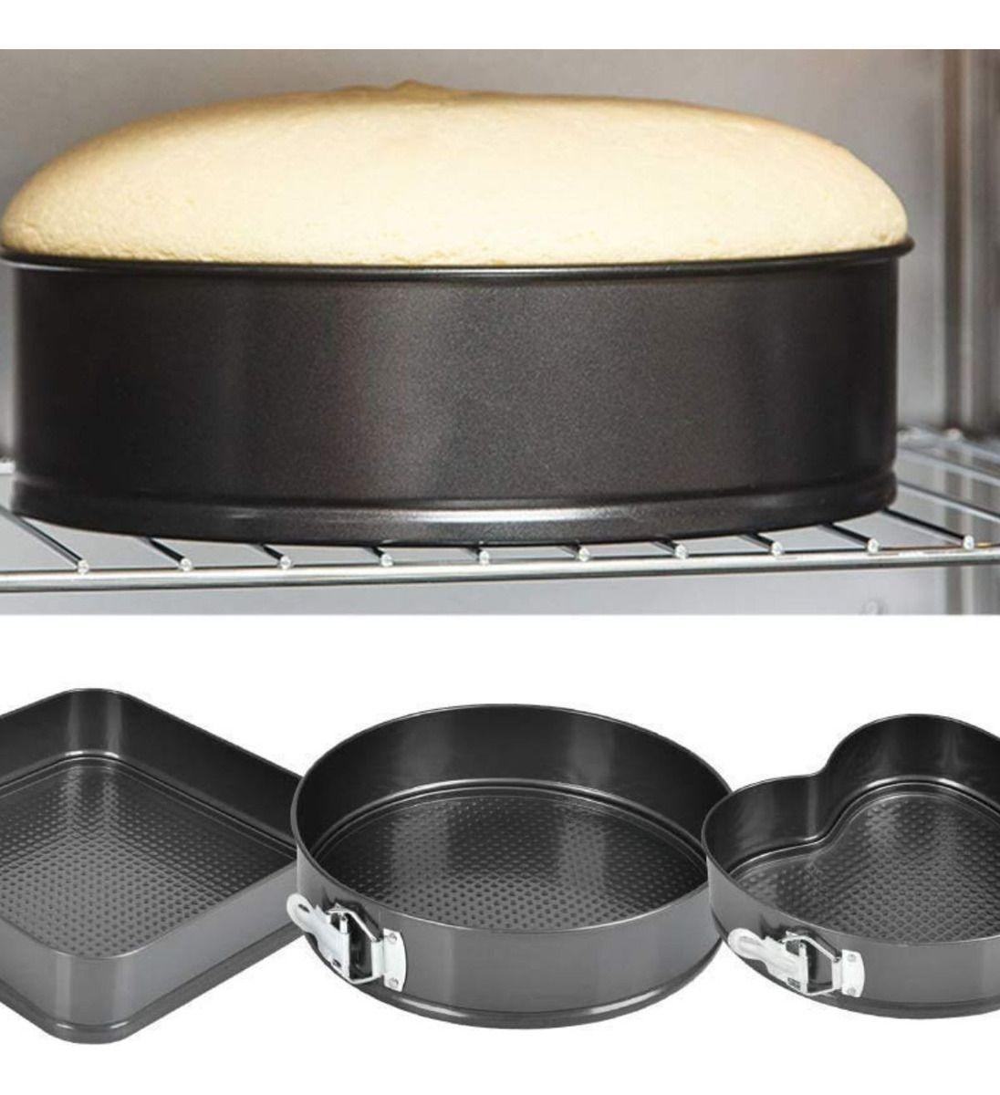 Set 3 Molde Antiadherente Hornear Pastel Desmontable Jhn-6