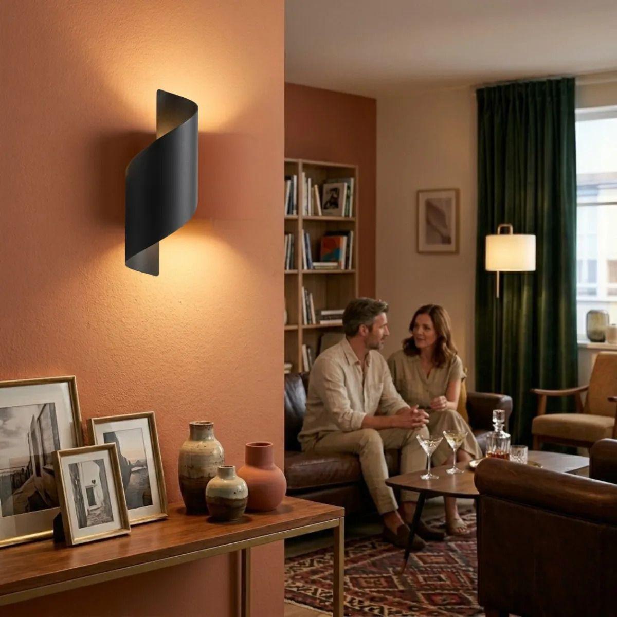 Aplique Pared Moderno Diseño Orgánico Luz Indirecta ALJ-4